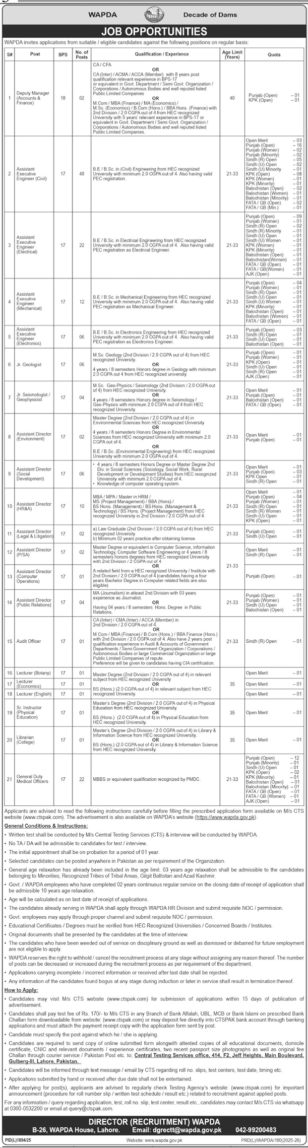Latest Government Jobs in Lahore in January 2026